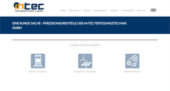 Desktop Screenshot of intec-components.de